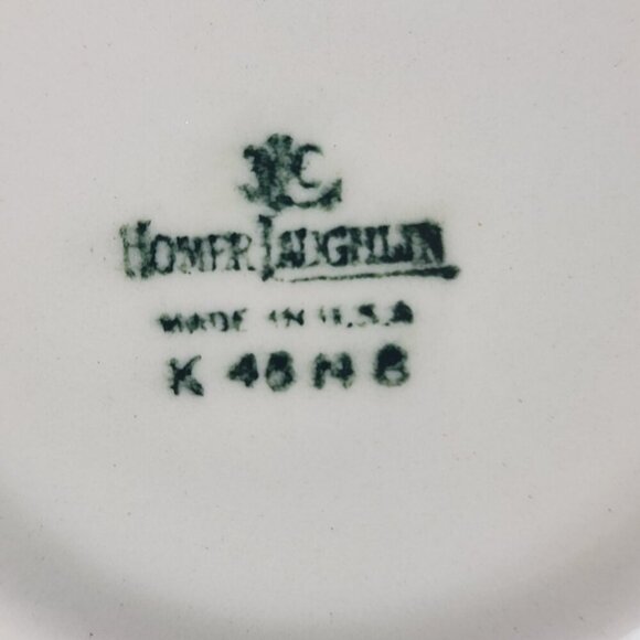 Set of 4 Vintage Homer Laughlin Virginia Rose Woodland Gold Cups and Saucers USA - Picture 2 of 15